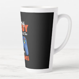 Caneca De Café Latte Gamer Art All My Pai Time Reproduzindo Videos game
