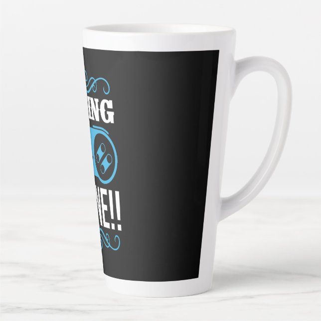 Caneca De Café Latte Gamer Gift Gaming Zone (Direita)