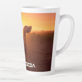 CANECA DE CAFÉ LATTE GANA - EU AMO CACAU