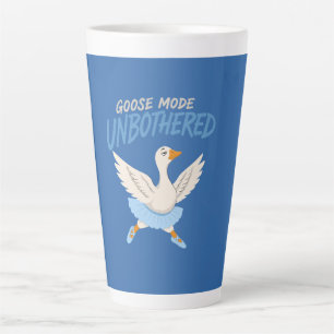 Caneca De Café Latte Ganso Despreocupado Modo Engraçado Ballet Ganso