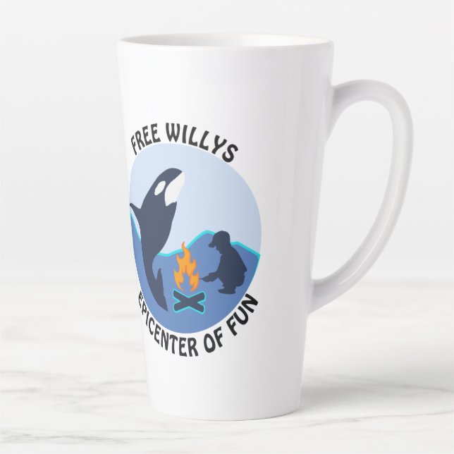 Caneca De Café Latte Garantir a Liberdade dos Willys  (Direita)