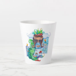 Caneca De Café Latte Garota Persa