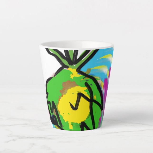 Caneca De Café Latte Garrafa de água (Frente)