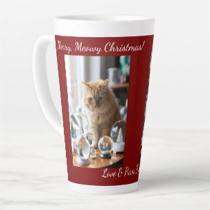 Caneca De Café Latte Garrafa de Neve de Gato, Nomes de Imagem Texto, Pe