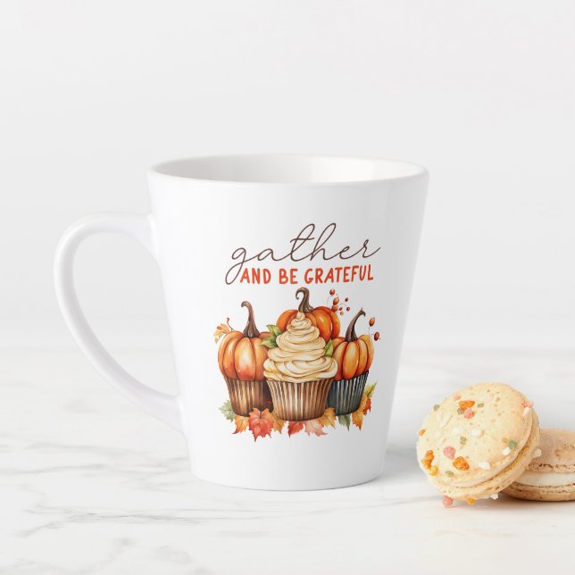 Caneca De Café Latte Gather & Be Grateful  (In Situ)