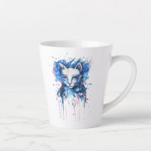 Caneca De Café Latte Gatinha