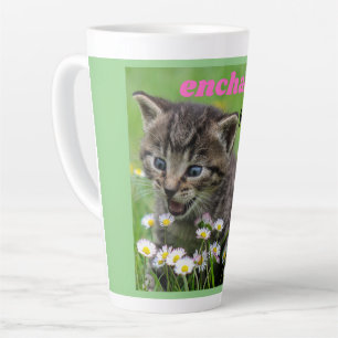 Caneca De Café Latte gatinho encantado