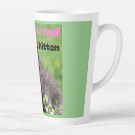 Caneca De Café Latte gatinho encantado