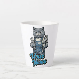 Caneca De Café Latte Gatinho Personalizado Fofo da Dobra Escocesa Encan