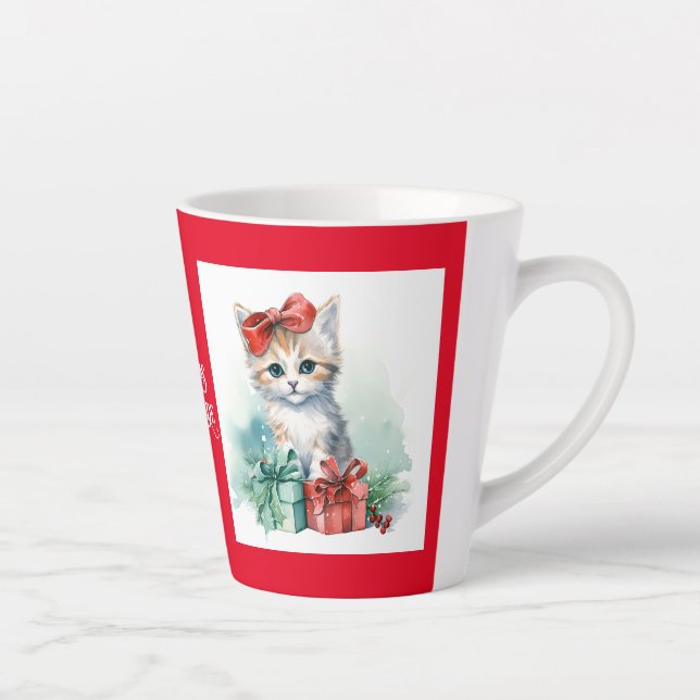 Caneca De Café Latte Gato (Direita)