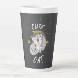 CANECA DE CAFÉ LATTE GATO