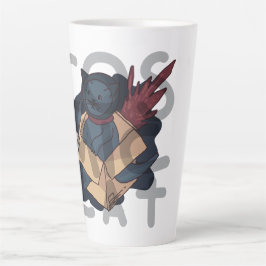 Caneca De Café Latte Gato Cósmico