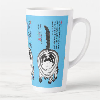 Caneca De Café Latte Gato De Tabby Japonês Com Brisas Chonky