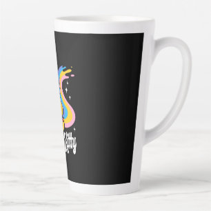 Caneca De Café Latte Gato do Espaço Astronauta