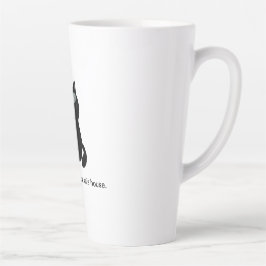 Caneca De Café Latte Gato Fofo e Divertido