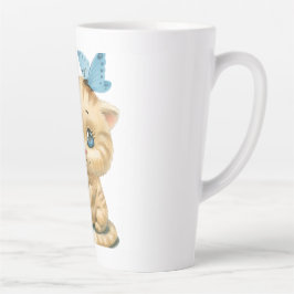 Caneca De Café Latte gato mais bonito