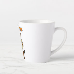 Caneca De Café Latte Gato Mecânico Atarracado Personalizado