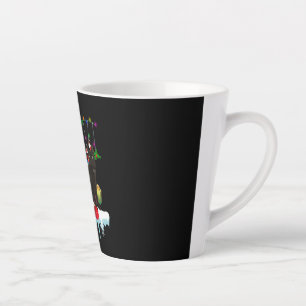 Caneca De Café Latte Gato Negro presente do meu Natal