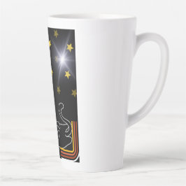 Caneca De Café Latte Gato preguiçoso