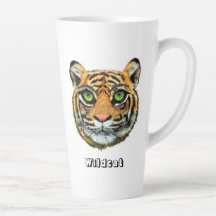 Caneca De Café Latte Gato Selvagem