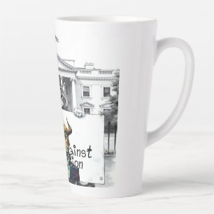 Caneca De Café Latte Gatos Contra Corrupção