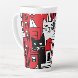 Caneca De Café Latte Gatos em Nova York