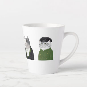 Caneca De Café Latte GATOS HOMENS Lata