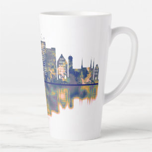 Caneca De Café Latte Gdansk Skyline