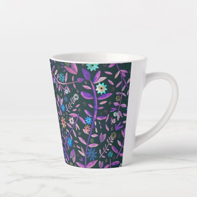 Caneca De Café Latte Gear Flower / Zahnradblume (Direita)