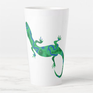 Caneca De Café Latte Gecko Verde