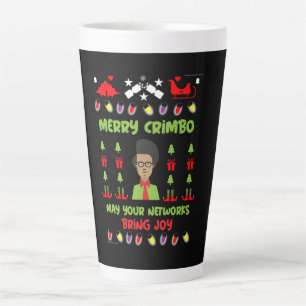 Caneca De Café Latte GEEK de Departamento de TI Xmas
