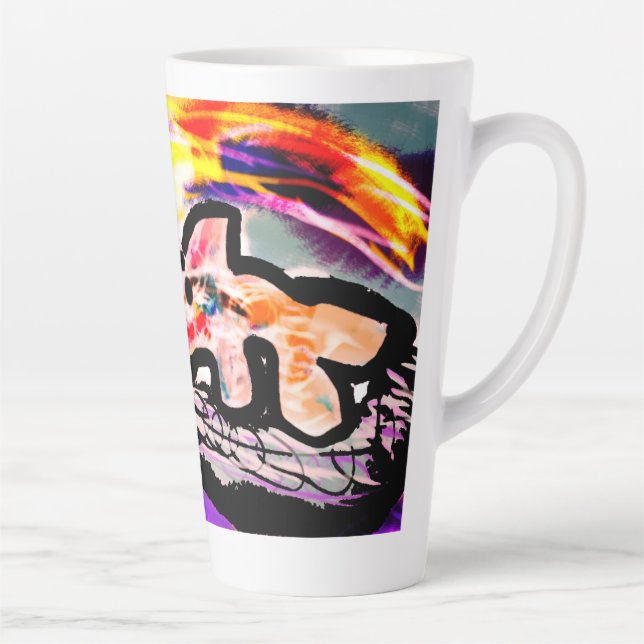 Caneca De Café Latte Gema de golfinho (Direita)