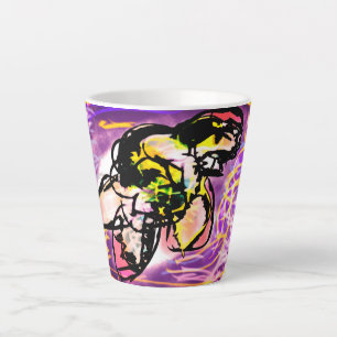 Caneca De Café Latte gema de tartaruga