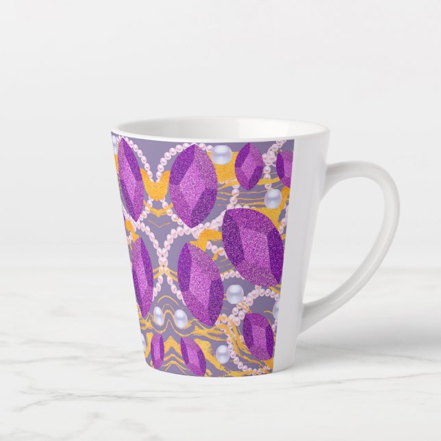 CANECA DE CAFÉ LATTE GEMS PURPER (Direita)
