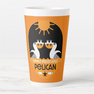 Caneca De Café Latte Genus Pelecanus Bird Art
