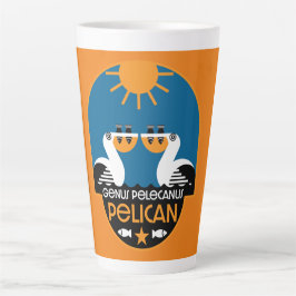 Caneca De Café Latte Genus Pelecanus Bird Art