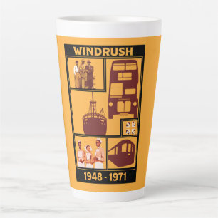 Caneca De Café Latte Geração Windrush História Britânica Latte Mug