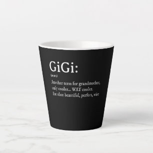 Caneca De Café Latte Gigi Definição T Mulheres Gigi Presente Avó Ani