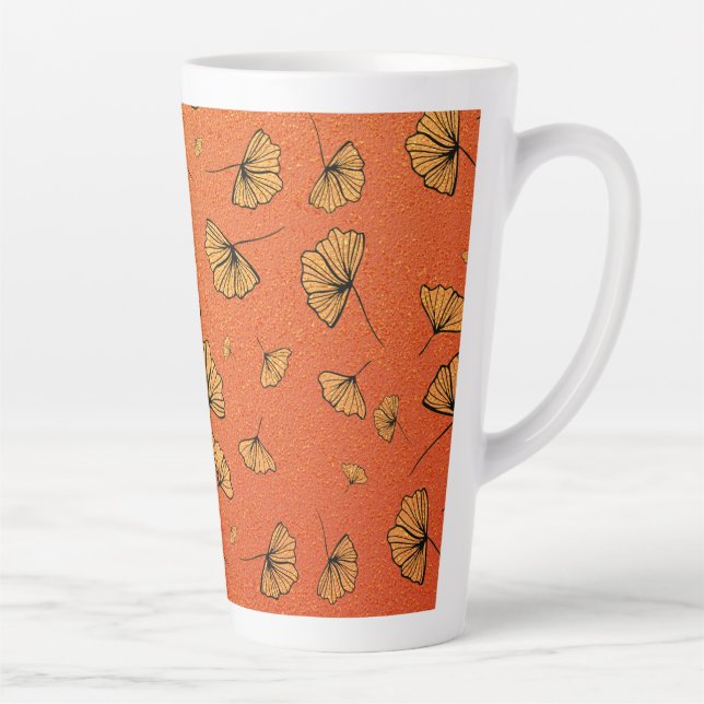 Caneca De Café Latte Ginkgo outono (Direita)