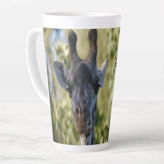 Caneca De Café Latte Girafa (Ângulo esquerdo)