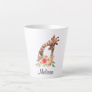 Caneca De Café Latte Girafa Gira-Cama Cura-Cama Mãe e Bebê