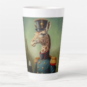Caneca De Café Latte Girafa Militar Latte Mug