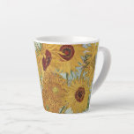 Caneca De Café Latte Girassóis (a azul)-Vincent van Gogh Small<br><div class="desc">"Girassóis (a azul)" - Vincent van Gogh Small Latte Mug, um tributo cativante a uma das obras-primas mais amadas e celebradas da história da arte. Esta pequena caneca de café em café apresenta uma reprodução mesmerante do conjunto "Girassóis" de van Gogh contra um pano de fundo azul calmante, convidando-o a...</div>