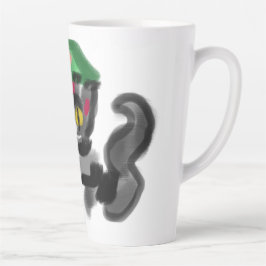 Caneca De Café Latte Girassóis Black cat