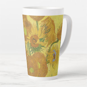 Caneca De Café Latte Girassóis de Vincent van Gogh (1888)