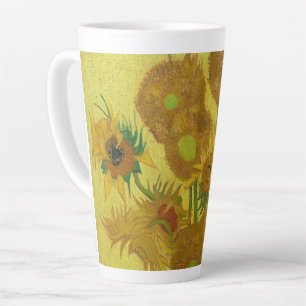 Caneca De Café Latte Girassóis-Vincent van Gogh