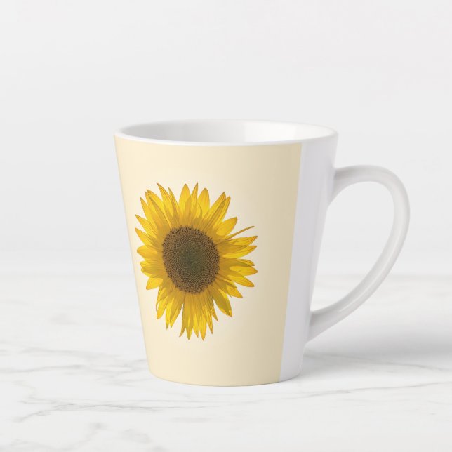 Caneca De Café Latte Girassol (Direita)