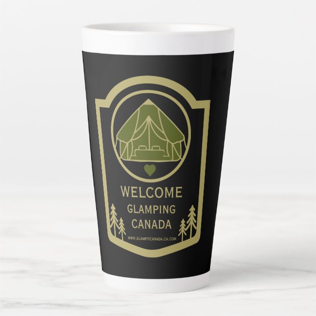 Caneca De Café Latte Glaming Canada Business (Frente)