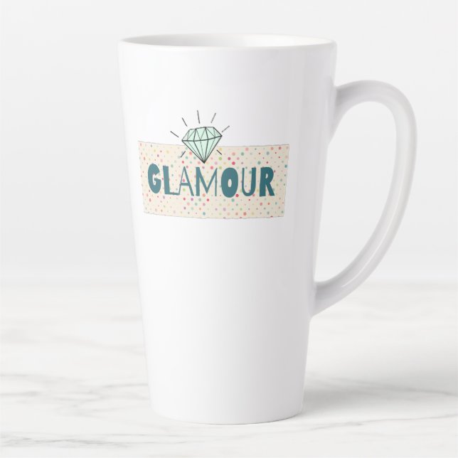 Caneca De Café Latte Glamour (Direita)
