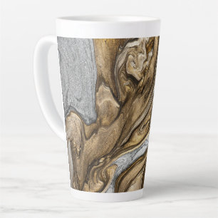 Caneca De Café Latte glamour 002 cores castanhas líquidas